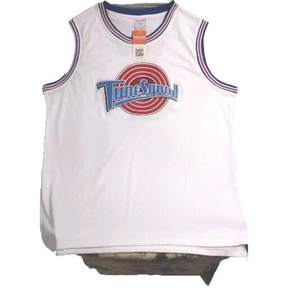 Raavin Vintage Tune Squad Space Jam Bugs Bunny Jersey White Mens 2XL NEW